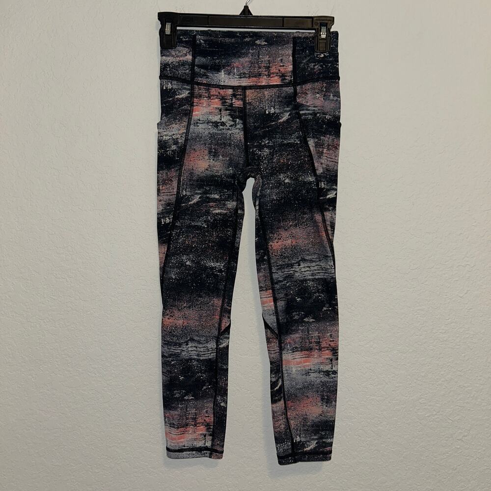 lululemon athletica Black and Pink Leggings